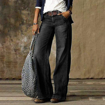 Arlena | Women’s High Waist Wide Leg Jeans