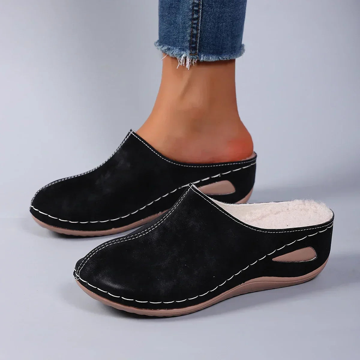 Mirevona | Women’s slides with Side Cut-Outs