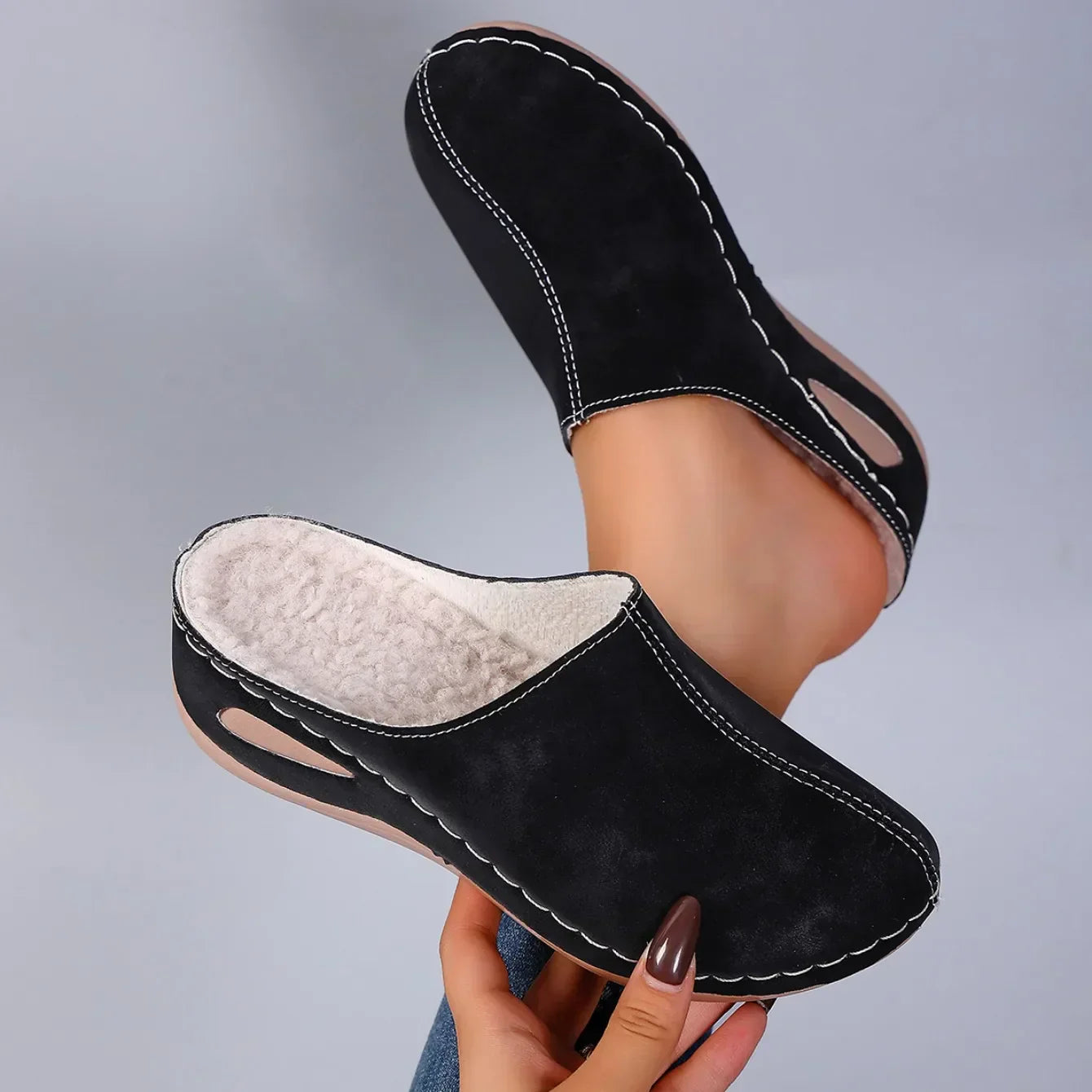 Mirevona | Women’s slides with Side Cut-Outs