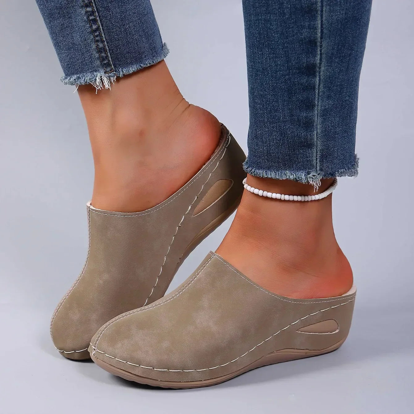 Mirevona | Women’s slides with Side Cut-Outs