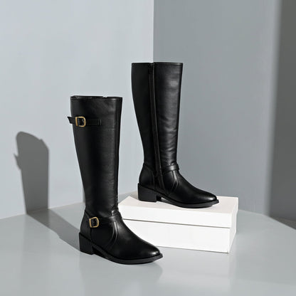 Women’s Orthopedic Leather Boots – Knee-High Supportive Walking Boots
