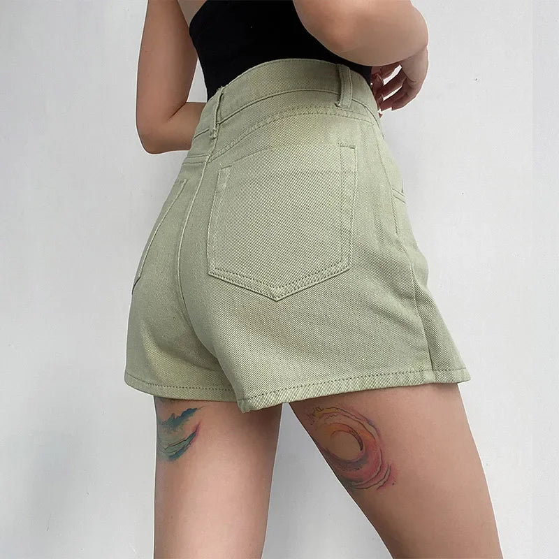 Nerissa | Women’s Wrap Style Denim Mini Skirt