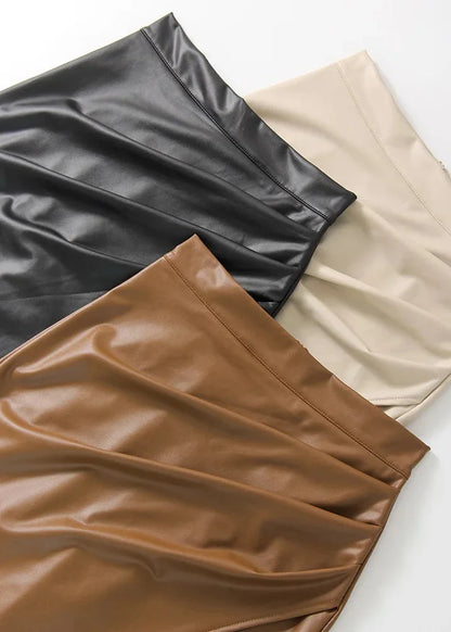 Cirelle | Women’s Draped High Waist Pencil Midi Skirt