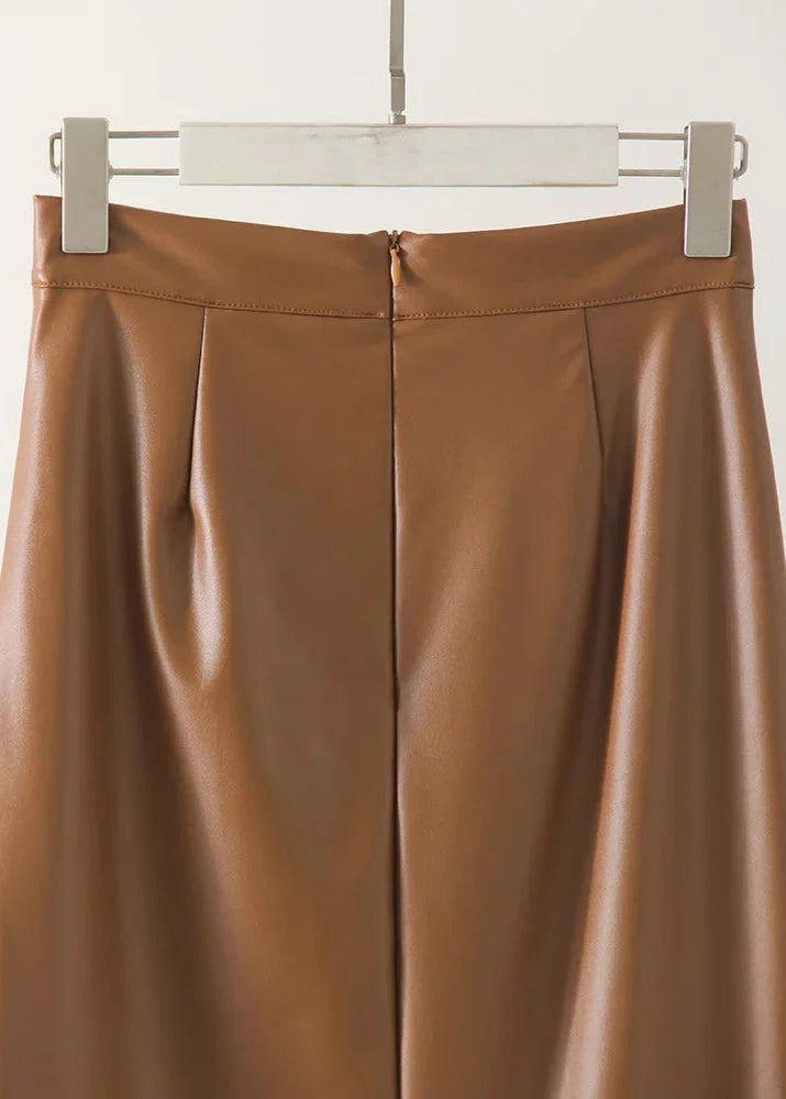 Cirelle | Women’s Draped High Waist Pencil Midi Skirt