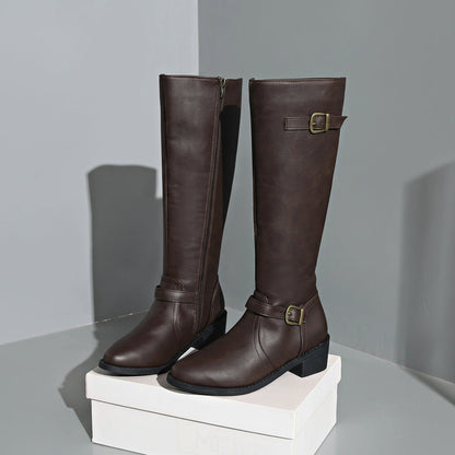 Women’s Orthopedic Leather Boots – Knee-High Supportive Walking Boots
