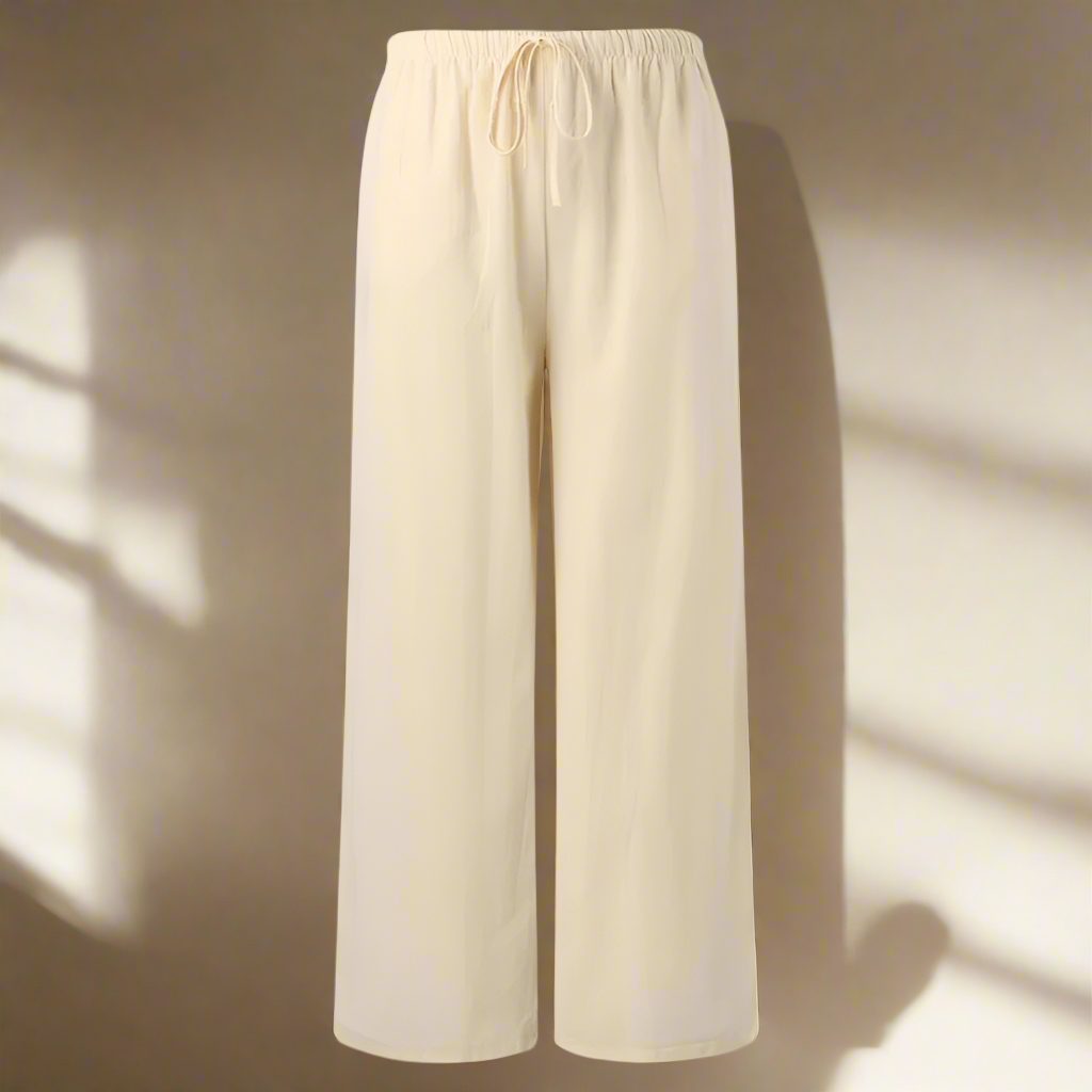 Elastic Waist Lounge Pants – Relaxed Fit Everyday Pants for Women