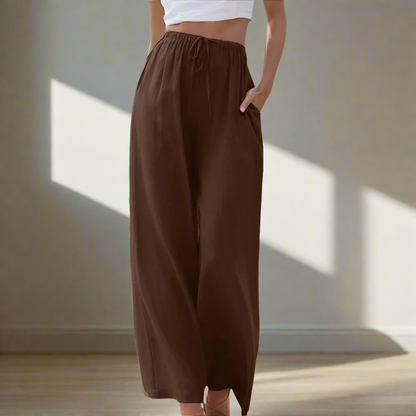 Elastic Waist Lounge Pants – Relaxed Fit Everyday Pants for Women