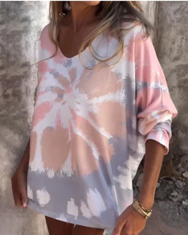 Sandra | Women’s Abstract Tie Dye Relaxed Sweatshirt