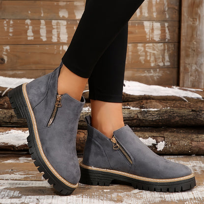 Jordan | Women’s Orthopedic Ankle Boots with Side Zipper