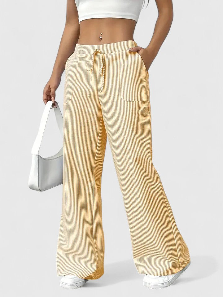 Women’s Boho Pants – Drawstring Relaxed Fit Trousers