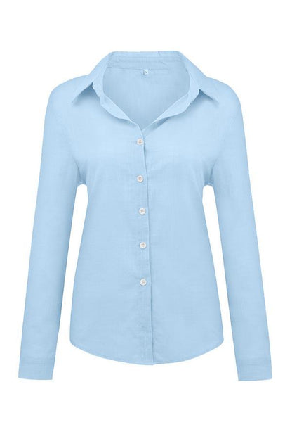 Elowen | Women’s Relaxed Button-Front Airy Blouse
