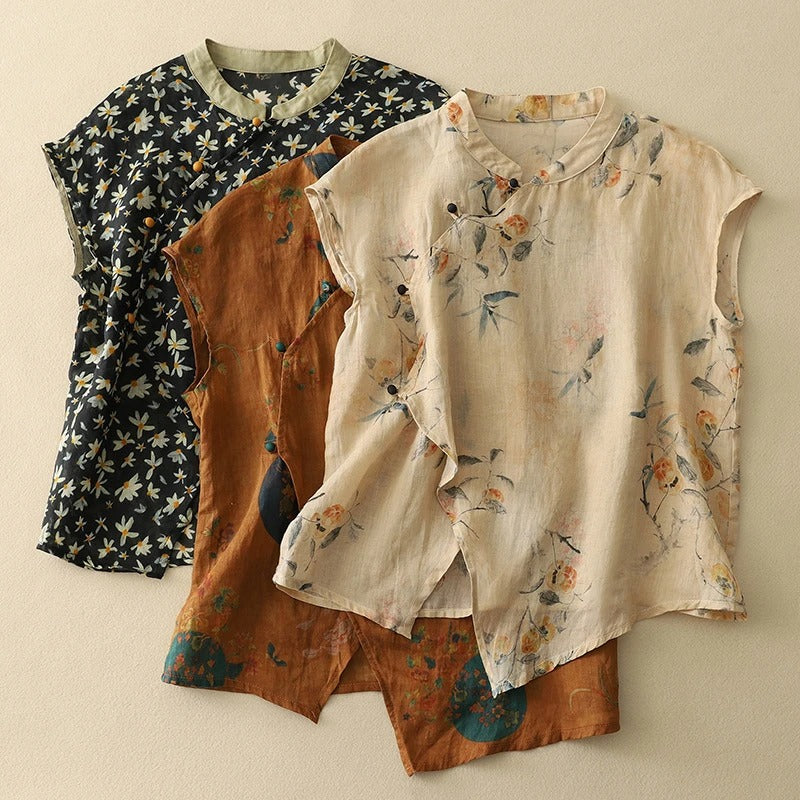 Rowan | Relaxed Floral Sleeveless Summer Top