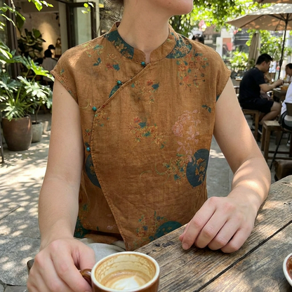 Rowan | Relaxed Floral Sleeveless Summer Top