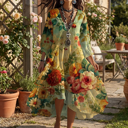 Elarise | Women’s Floral Maxi Dress