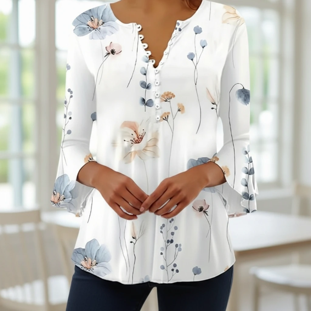 Women’s Floral Summer Top – Light, Elegant & Effortlessly Feminine