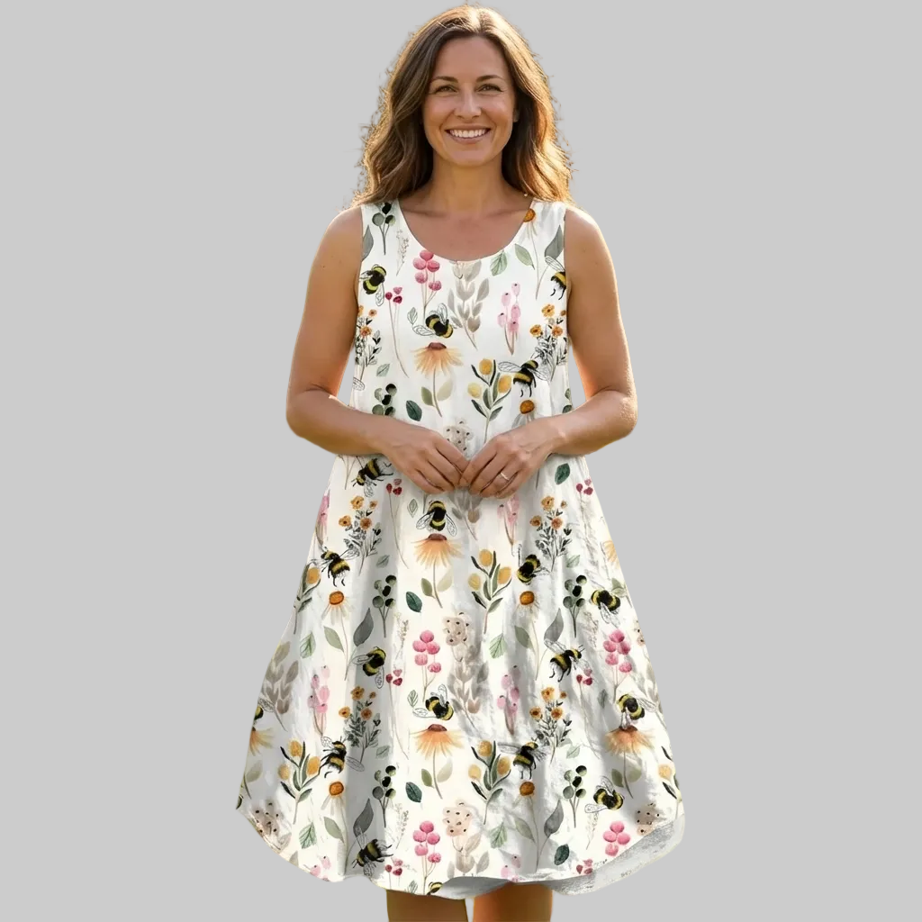 Briselle | Women’s Sleeveless Floral Midi Dress