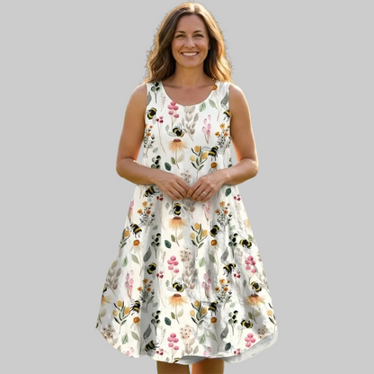 Briselle | Women’s Sleeveless Floral Midi Dress