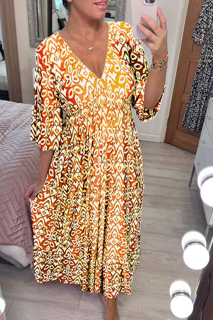Elarisse | Women’s Flowing Bohemian Midi Dress