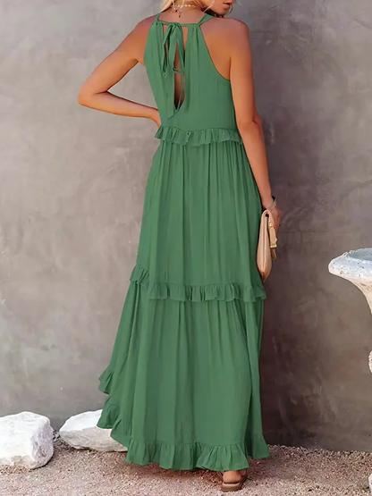 Elarisse | Women’s Sleeveless Tiered Maxi Dress