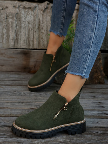 Jordan | Women’s Orthopedic Ankle Boots with Side Zipper