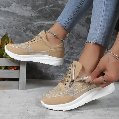 Morgan | Zip Lace Comfort Orthopedic Sneakers
