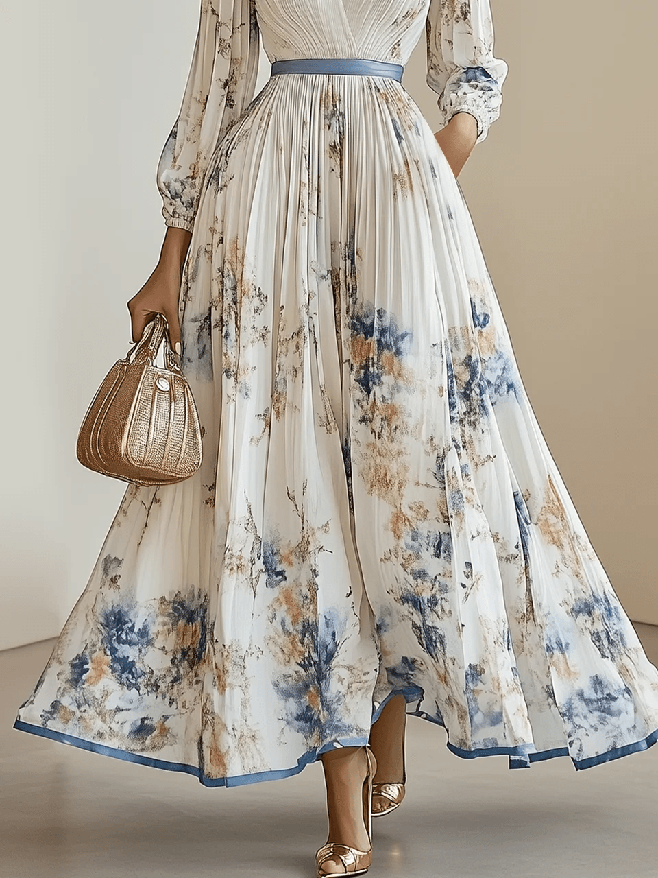 Elira | Women’s Pleated Maxi Dress