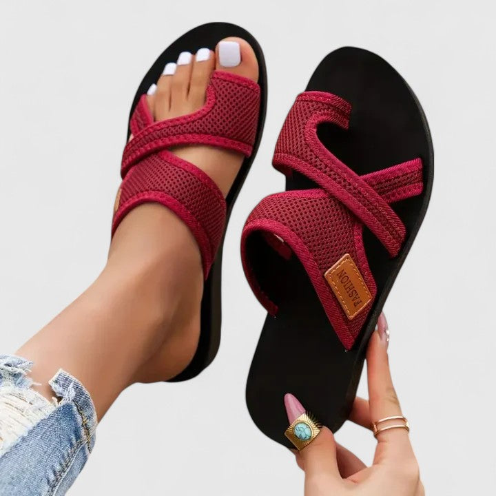 Casey | Women’s Orthopedic Slip-On Sandals with Textured Straps