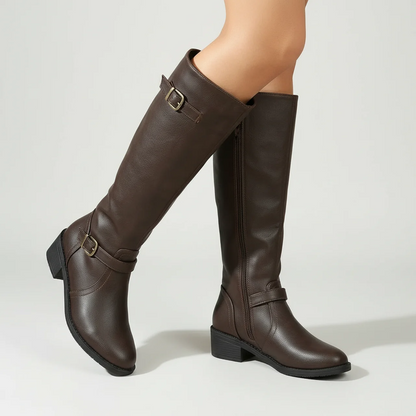 Women’s Orthopedic Leather Boots – Knee-High Supportive Walking Boots