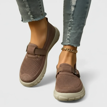 Women’s Orthopedic Slip-On Loafers – Lightweight Breathable Walking Shoes