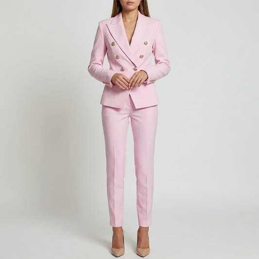 Women’s Formal 2 Piece Blazer Set – Tailored Blazer and Pants