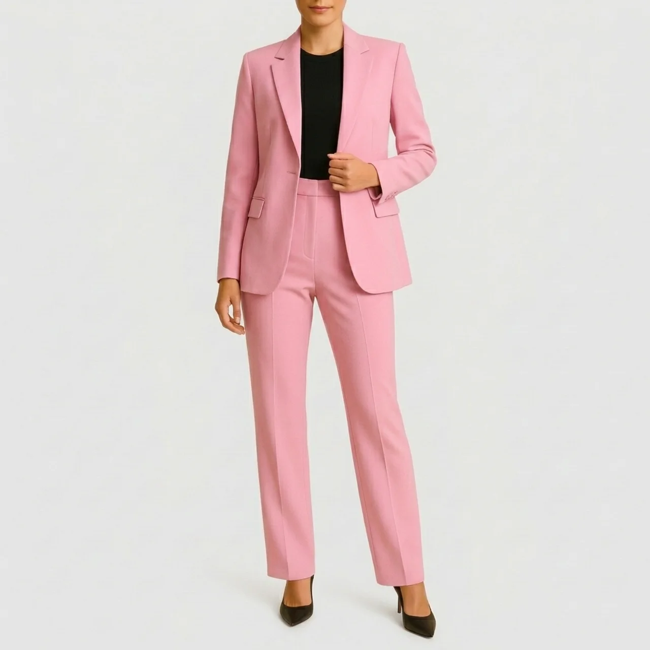 Women’s Elegant Evening Set – Tailored Blazer and Tapered Pants