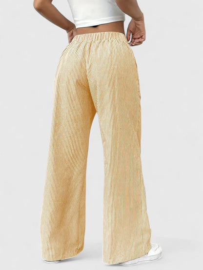 Women’s Boho Pants – Drawstring Relaxed Fit Trousers