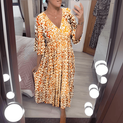 Zeraphine | Women’s  Printed Relaxed Midi Dress