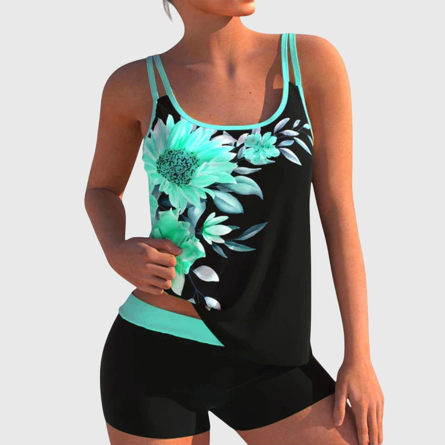 Florévia | Women’s Floral Tankini Swim Set
