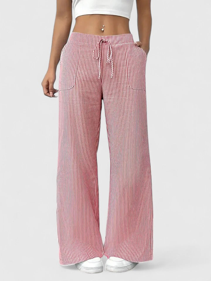 Women’s Boho Pants – Drawstring Relaxed Fit Trousers