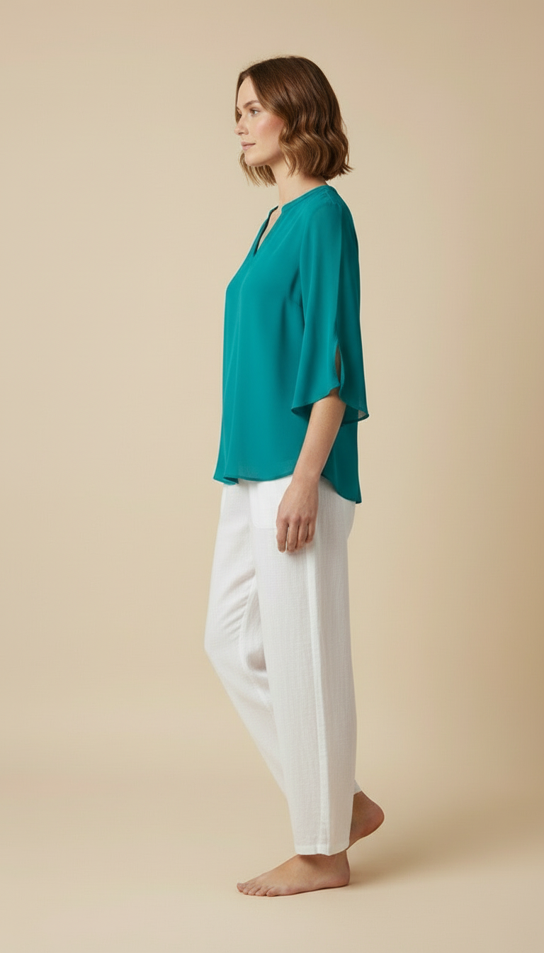 Seravyn | Women’s Relaxed V-Neck Summer Top