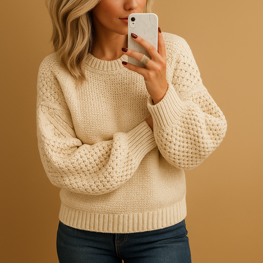 Women’s Cozy Textured Knit Sweater