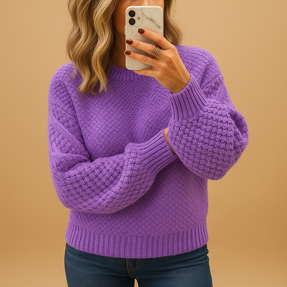 Women’s Cozy Textured Knit Sweater