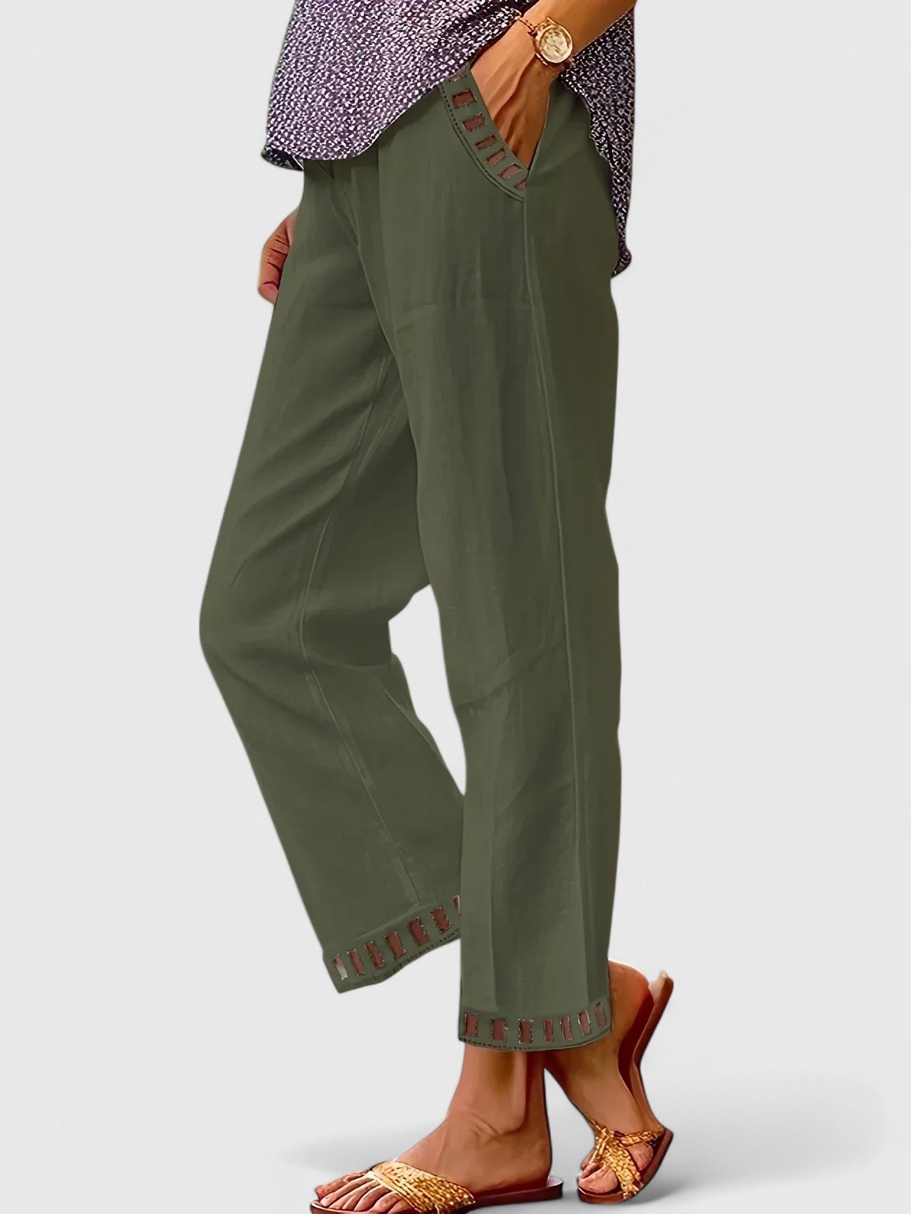 Women’s Light Summer Pants – Relaxed Ankle Fit