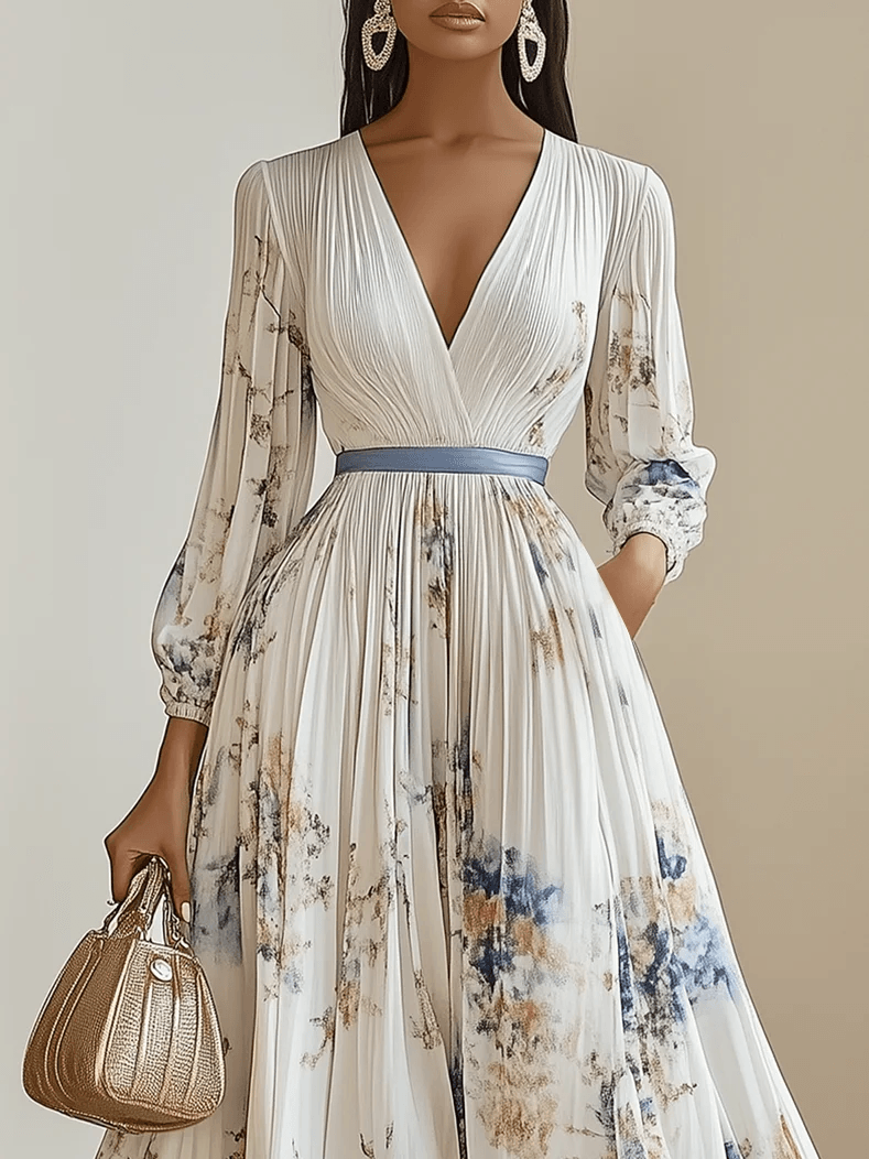 Elira | Women’s Pleated Maxi Dress