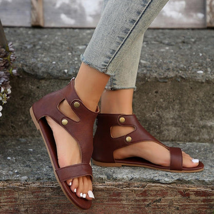 Jessica  | Women’s Orthopedic Ankle Strap Sandals with Cutout Design