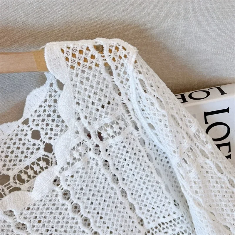 Myrelle | Women’s Crochet Lace Bell Sleeve Blouse