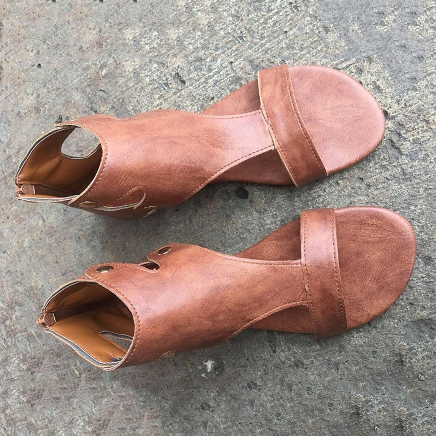 Jessica  | Women’s Orthopedic Ankle Strap Sandals with Cutout Design