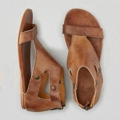 Jessica  | Women’s Orthopedic Ankle Strap Sandals with Cutout Design