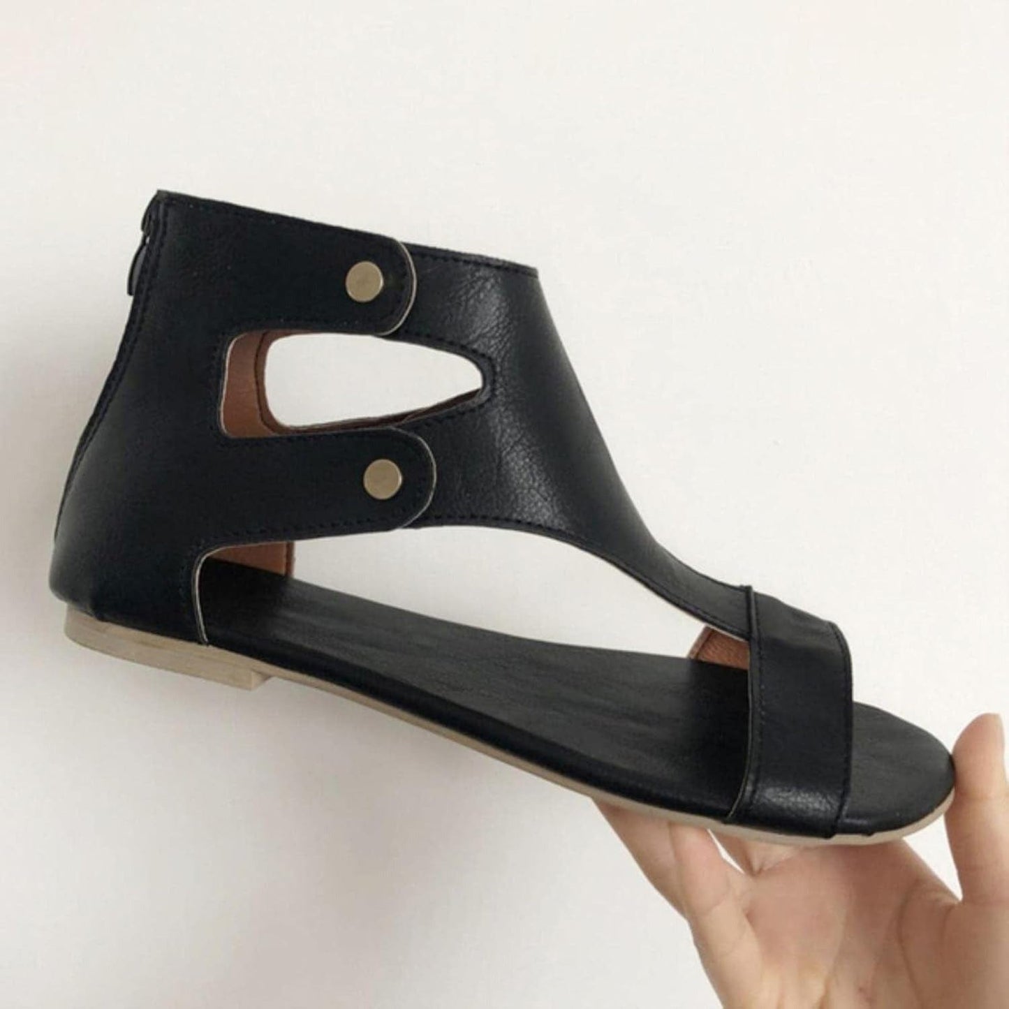 Jessica  | Women’s Orthopedic Ankle Strap Sandals with Cutout Design