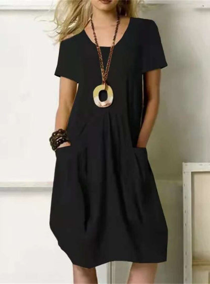 Pocket Detail Relaxed Midi Dress