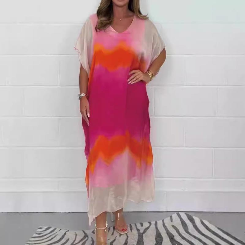 Aria | Women’s Printed Relaxed Maxi Kaftan Dress